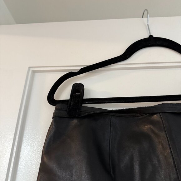 NWT Diesel L-Kesselle Wrap Mini Skirt Stretch Lambskin Leather Slim Strap Sz 40 - Picture 11 of 11